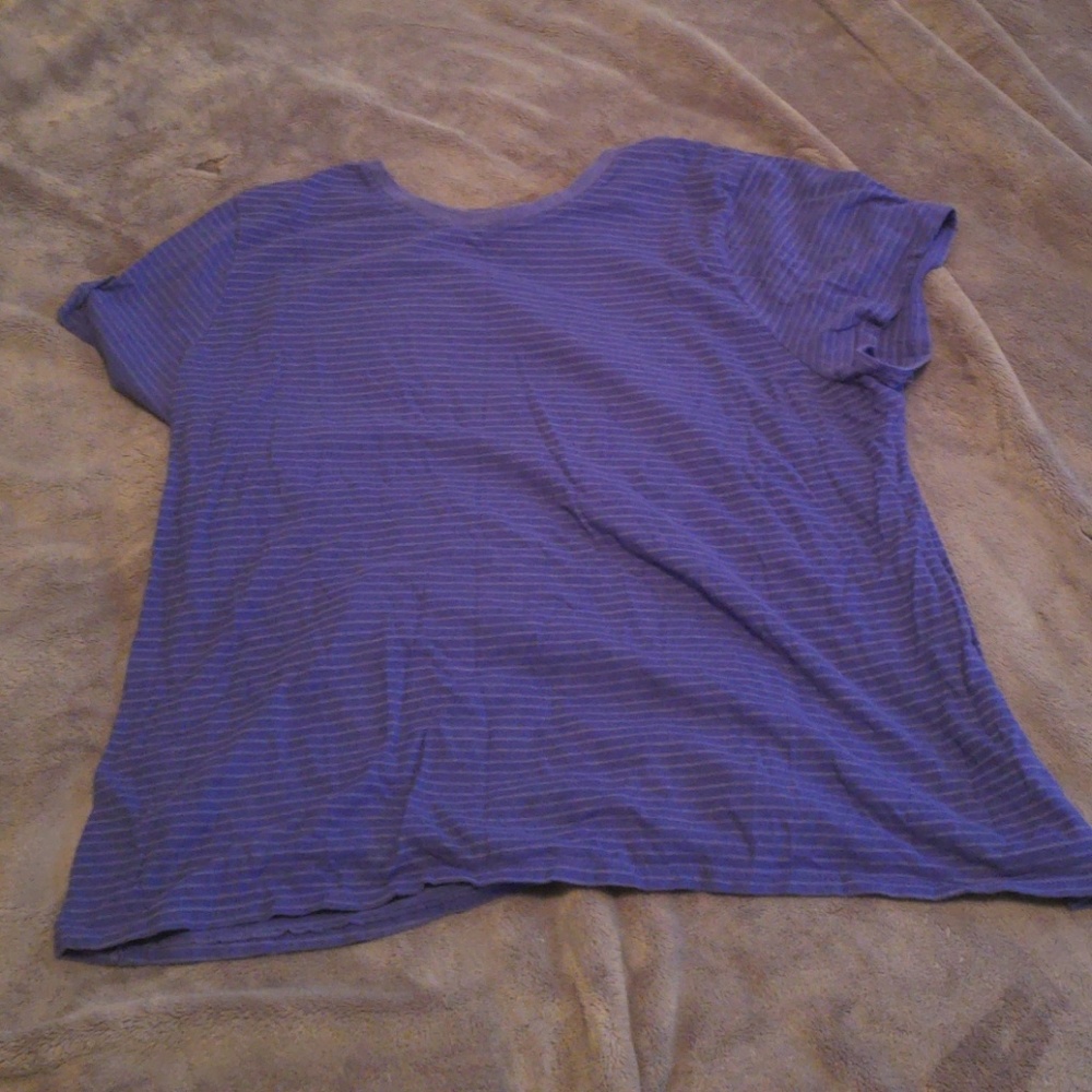 Purple Stripped shirt in 2x